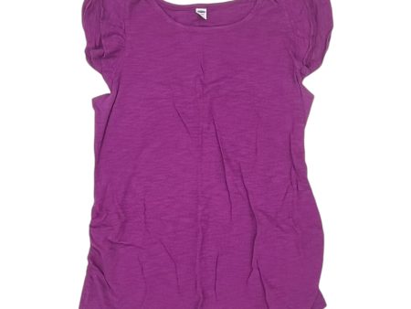 Mat Top Ss By Old Navy In Purple, Size:L For Cheap