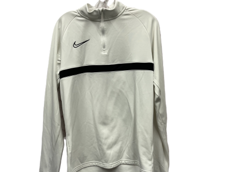 Athletic Jacket By Nike Apparel In White, Size: M For Cheap