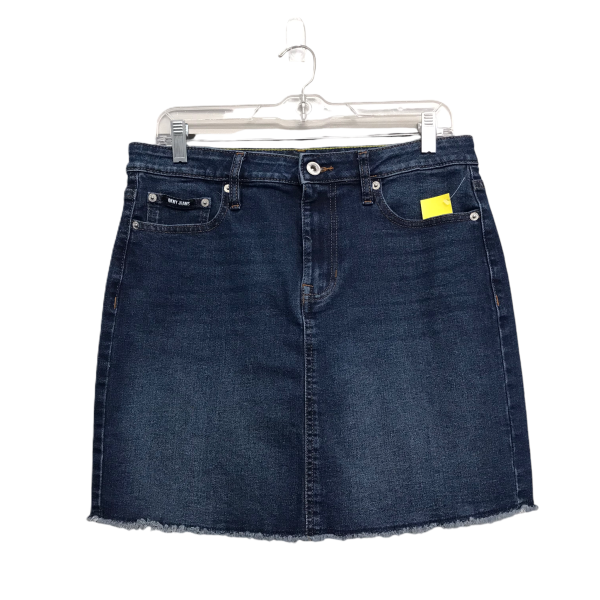 Skirt Mini & Short By Dkny In Blue Denim, Size: 8 Online Hot Sale