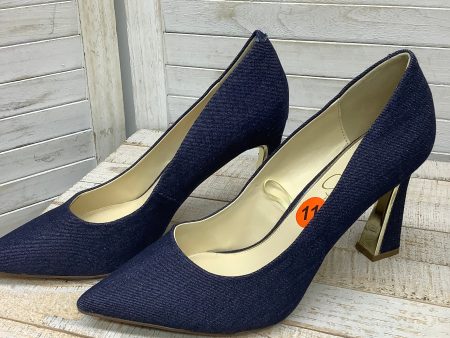 Shoes Heels Block By Jessica Simpson In Blue Denim, Size: 11 Online Sale