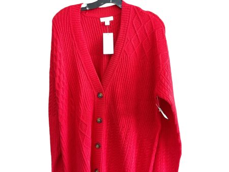 Sweater Cardigan By Charter Club In Red, Size: Xxl Supply