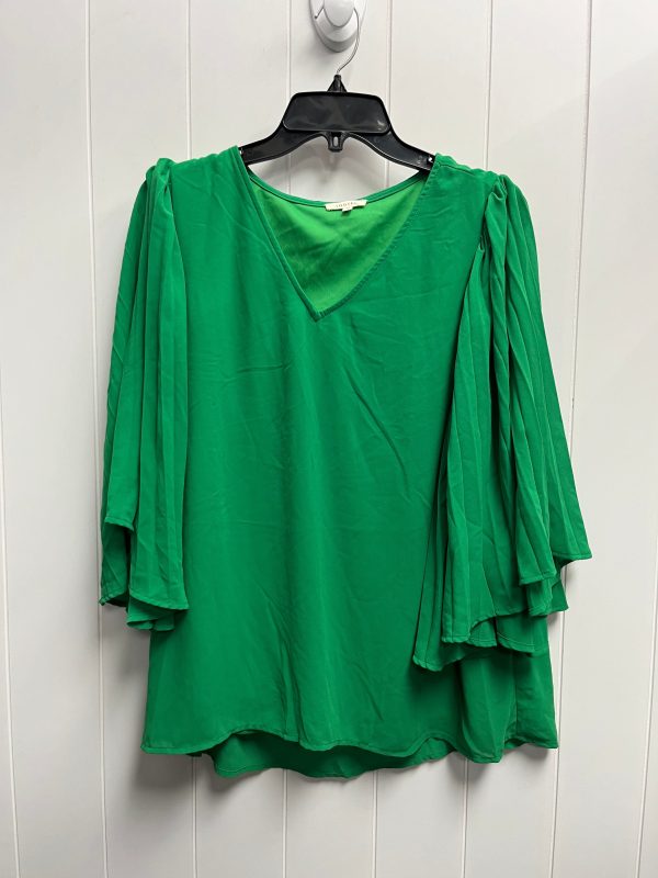 Blouse 3 4 Sleeve By Jodifl In Green, Size: M Supply