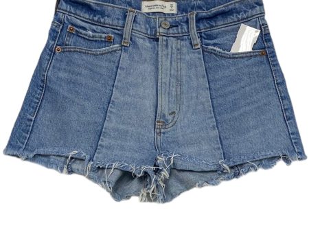 Shorts By Abercrombie And Fitch In Blue Denim, Size: 4 Online Sale