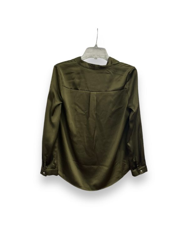 Blouse Long Sleeve By Adrianna Papell In Green, Size: S For Cheap