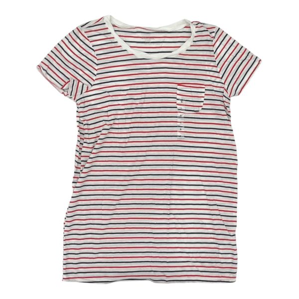 Mat Top Ss By Motherhood In Striped Pattern, Size:S For Cheap