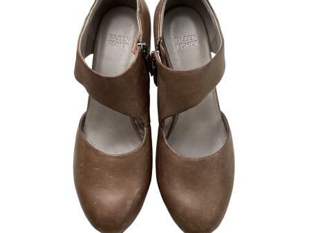 Shoes Designer By Eileen Fisher In Brown, Size: 8 Discount